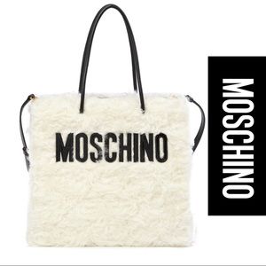 NWT MOSCHINO Fuzzy Mohair Blend Handbag